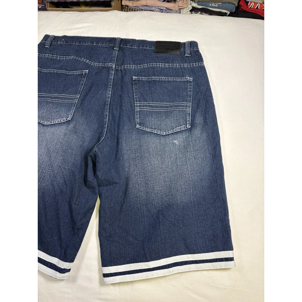 Koman Denim Shorts Size 44 Blue Jean Jorts Y2K Baggy Skate Hip Hop Streetwear
